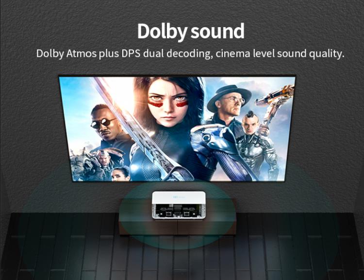 TV projektörü Dolby sesi